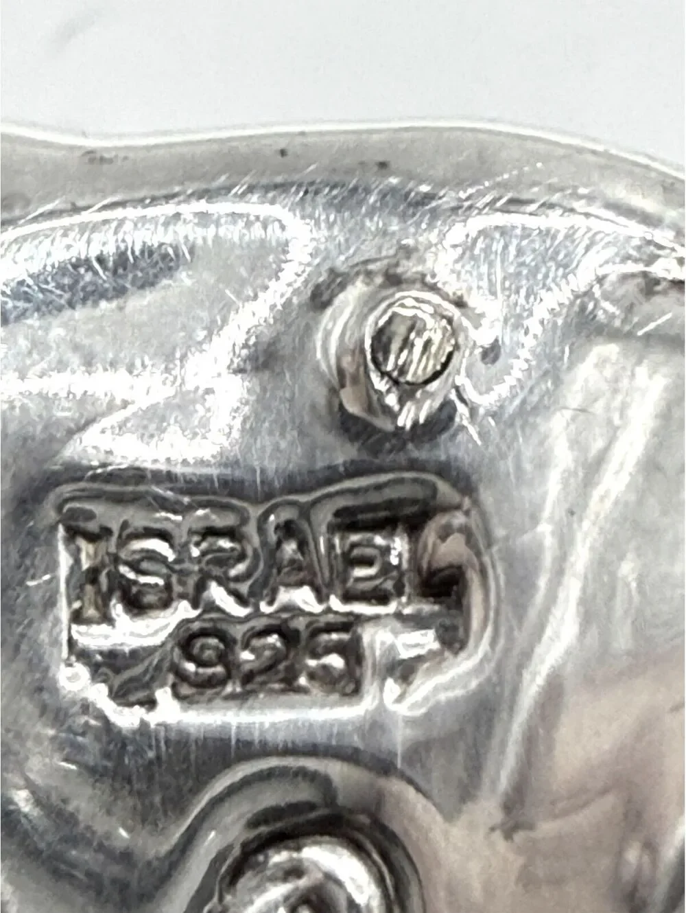 Sterling Silver 925 Multi-Strand Black Leather Cuff with Magnetic Clasp, Israel